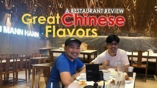 'MANN HANN CHINESE RESTAURANT | MUKBANG AND FOOD REVIEW | EATING SHOW'