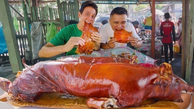 'Philippines Best Lechon!! ULTIMATE ROASTED PIG TOUR - Cebu’s Insane Street Food!!'