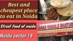 'Noida sector 18. Best place to eat in noida.Noida street food. Noida  ka best and cheapest food.'