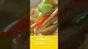 'RailRestro Offers a Wide Variety of Chinese Food on Train'