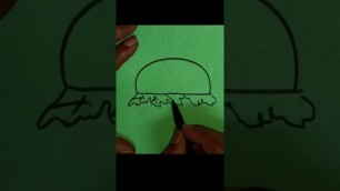 'how to draw burger drawing for kids/drawing for kids/fast food drawing ideas/burger'