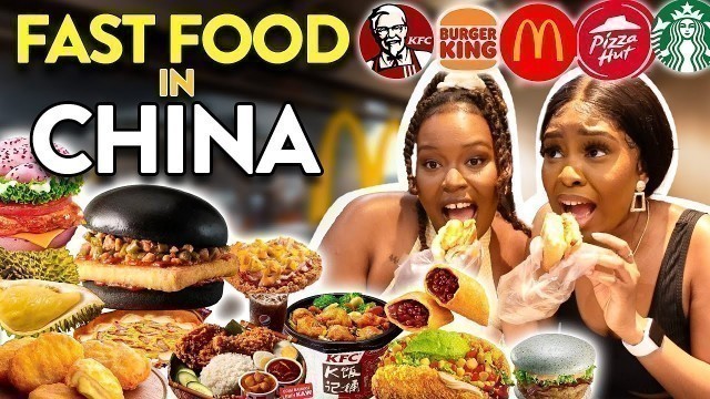 'STRANGE FAST FOOD IN CHINA 