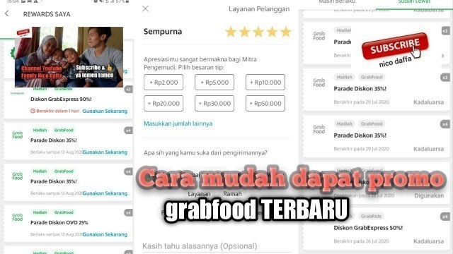 'CARA DAPATKAN PROMO GRABFOOD'