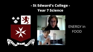 'St. Edward\'s College - Energy in Food Experiment Year 7X'