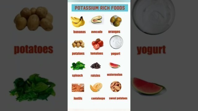 'potassium rich foods'