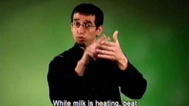 'Eggnog Food Safety - American Sign Language Video-cast'