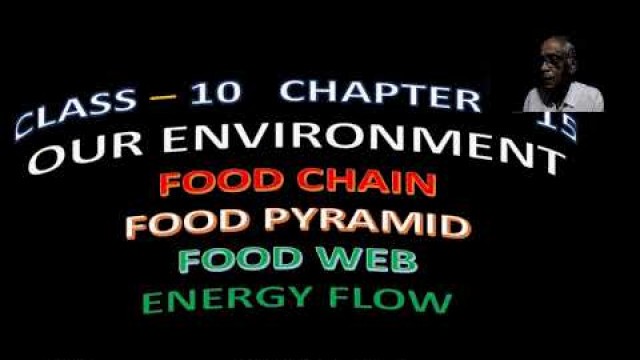 'FOOD CHAIN - CHAPTER - 15 , CL 10 Karnataka Syllabus'