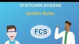 '10 Kitchen Hygiene Golden Rules'