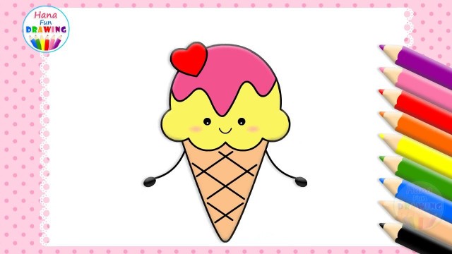 'Learn How to Draw Cute Ice Cream 