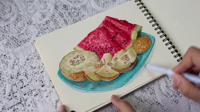 'Ink Markers: Food Drawing and Illustration - Online course promo video'