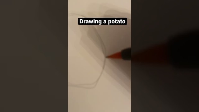 'Drawing a potato #food #drawing #youtubeshorts #trending'