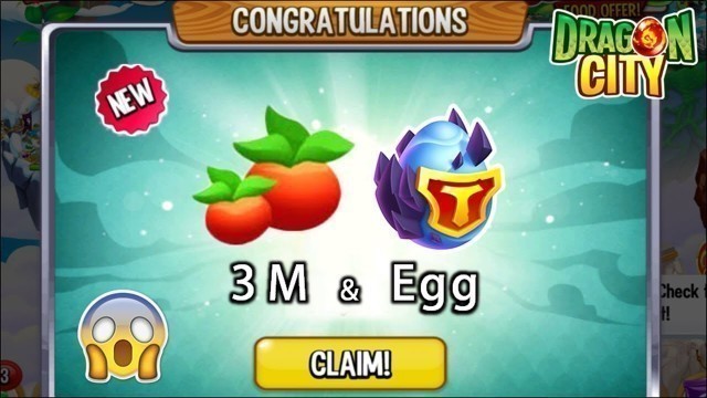 'Dragon City - Claims 3 Million Food + ICE Titan Dragon | FREE REWARDS 