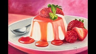 'FOOD DRAWING: STRAWBERRY PUDDING'