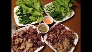 'BEST GRILLED PORK ORGANS-PROHOK SAUCE CAMBODIAN STREET FOOD AT ITS BEST!!ASIAN FOOD!!'