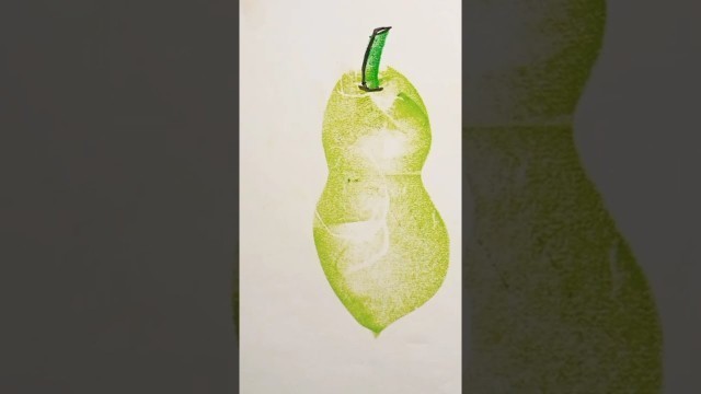 '4 food drawing trick with oil pastel #drawing #draw #art #painting  #Fancy Art #viral video #shorts'