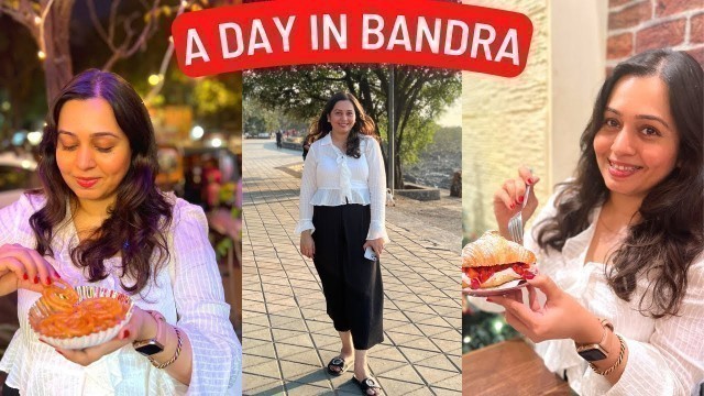 'Day out in BANDRA, Mumbai - Cafe Food, Street Food, Hill Road Bandra Shopping,Christmas & Bandstand'