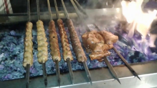 'Reshmi kabab street food of Karachi Pakistan.'