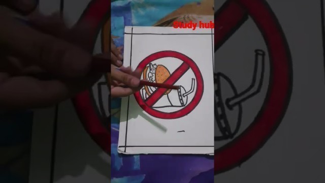 'say no to junk food ( drawing 