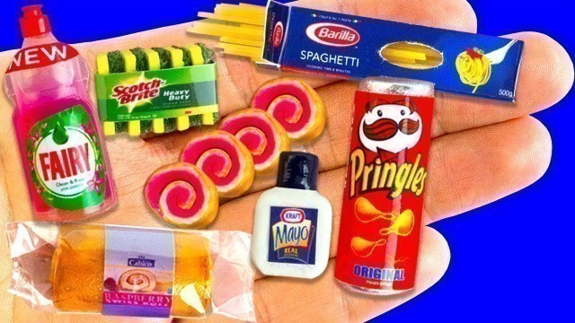 '35 MINIATURE FOOD & THINGS IDEAS TO DIY | Spaghetti, Egg Tray, Princles Potato Chips and more !!!'