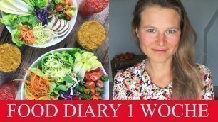 'MEIN ESSEN FUE  R 1 WOCHE NACH MEINEM ERNAEHRUNGSUPDATE  |   FOOD DIARY  |    ROHKOST IM WINTER'