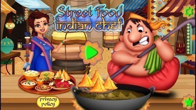 'Street Food Indian Cooking (Chole bature and biryani recipe)|Fun in game'