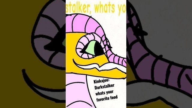 'darkstalker, whats your favorite food?'