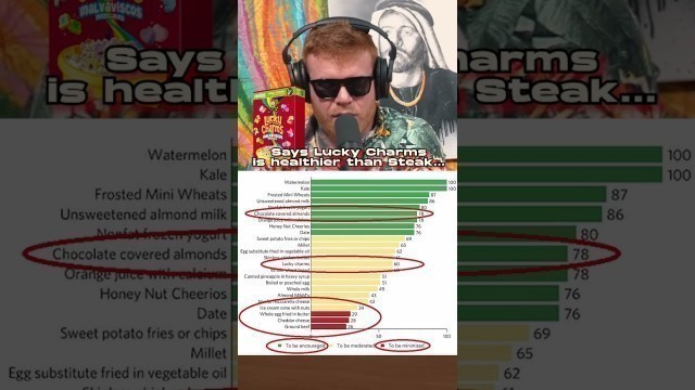 'Food Chart says Lucky Charms Healthier than Steak'