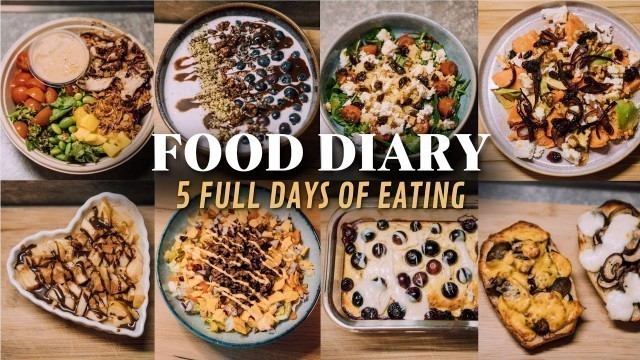 'FOOD DIARY - 5 FULL DAYS OF EATING (schnell, lecker, gesund) // JustSayEleanor'