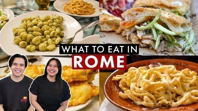 'TOP 10 RESTAURANTS IN ROME | Italian Food Guide'