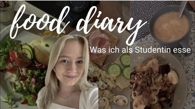 'REALISTISCHES FOOD DIARY! Was ich als Studentin esse & Backt Bananenbrot mit mir! | Anne'