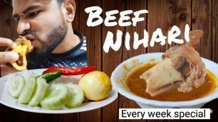 'Beef Nihari challenge l This is Too much l my favorite food l Boom Beef Nihari'