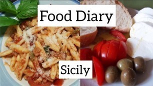 'FOOD DIARY SICILY // What I ate in ITALY // GOOD & CHEAP MEALS'