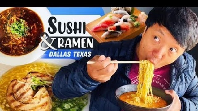 'ULTIMATE Japanese RAMEN & SUSHI Tour of DALLAS TEXAS'