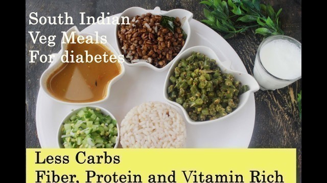 'South Indian Veg Meals for Diabetes | Everyday Meal Plan 3'