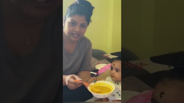 'Riya baby 7months food chart -parupu rice#shorts'