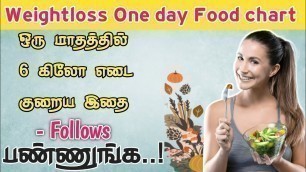 'Weightloss one day food chart tamil | Call+91 8438373349 @fitnutritiontamil #weightloss #herbalife'