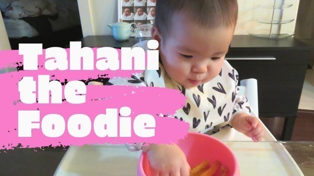 'BLW 12 Month Old Baby Eating Homemade Sweet Potato Fries | Baby Mukbang'