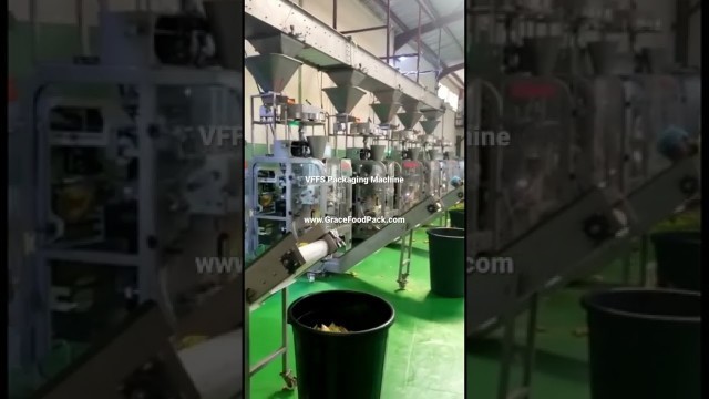 'VFFS Packaging Machine with Automatic Feeding Conveyors - www.gracefoodpack.com PackRace'