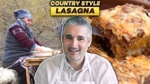 'Italian Chef Reacts to COUNTRY STYLE LASAGNA ( @thefoodranger )'