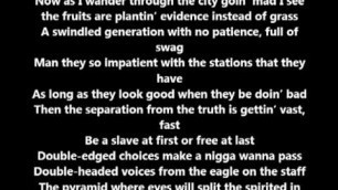 'Lupe Fiasco - Strange Fruition (Lyrics On Screen) (Food & Liquor 2)'