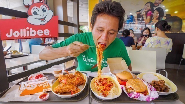 'Famous Fast Food in Philippines!! JOLLIBEE Full Menu - What to Eat & What NOT to Eat!'