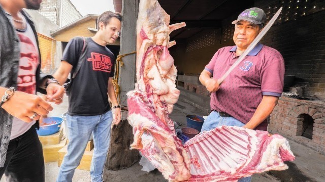 'Mexican Food MEAT NINJA | Trying to Eat A WHOLE 80 KG Lamb ⚔️The Most SATISFYING Mexican Street Food'