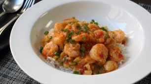 'Shrimp Etouffee Recipe - Spicy Creole/Cajun Shrimp Sauce on Rice - Frozen Shrimp Tips'