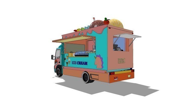 'Tugas Interior Transportasi, Video Animasi Food Truck 2FAMS ICE CREAM'