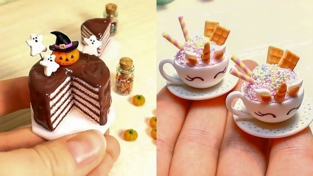 'HOW TO MAKE MINIATURE FOOD | POLYMER CLAY PASTRY TUTORIAL'