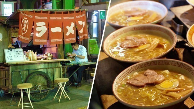 'おもしろ店主のいるラーメン屋台｜Old Style Ramen Stall in Tokyo｜Japanese Street Food｜雪虎｜拉面・라면｜'