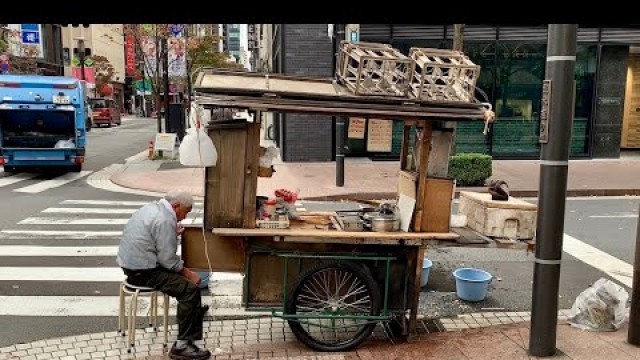 '78才おじいちゃん屋台ラーメンの朝『幸っちゃん』夜明けの銀座【飯テロ】Old Style Ramen Stall Yatai Japanese Street Food'