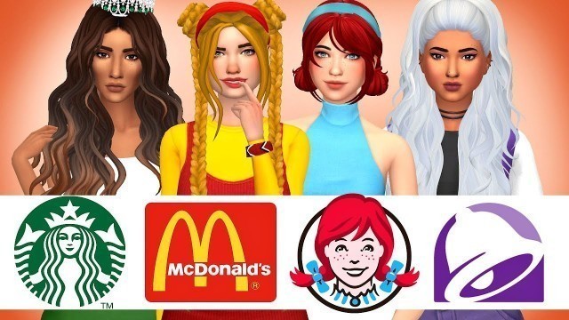 'FAST FOOD CHAINS | Sims 4 Create A Sim'