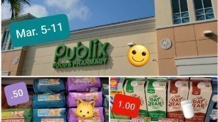 'PUBLIX DEALS FOR MARCH 5-11 WEEKLY AD/ .50 CAT FOOD 