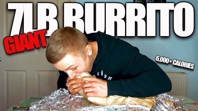 'GIANT 7LB BURRITO CHALLENGE | MAN VS FOOD | EPIC 6,000+ CALORIE CHEAT MEAL'